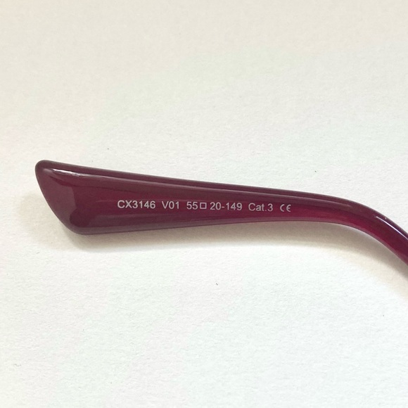 NWOT CAXMAN ROUND CAT-EYE RETRO STYLE HD POLARIZED SUNGLASSES | BURGUNDY/BLACK - Picture 14 of 16